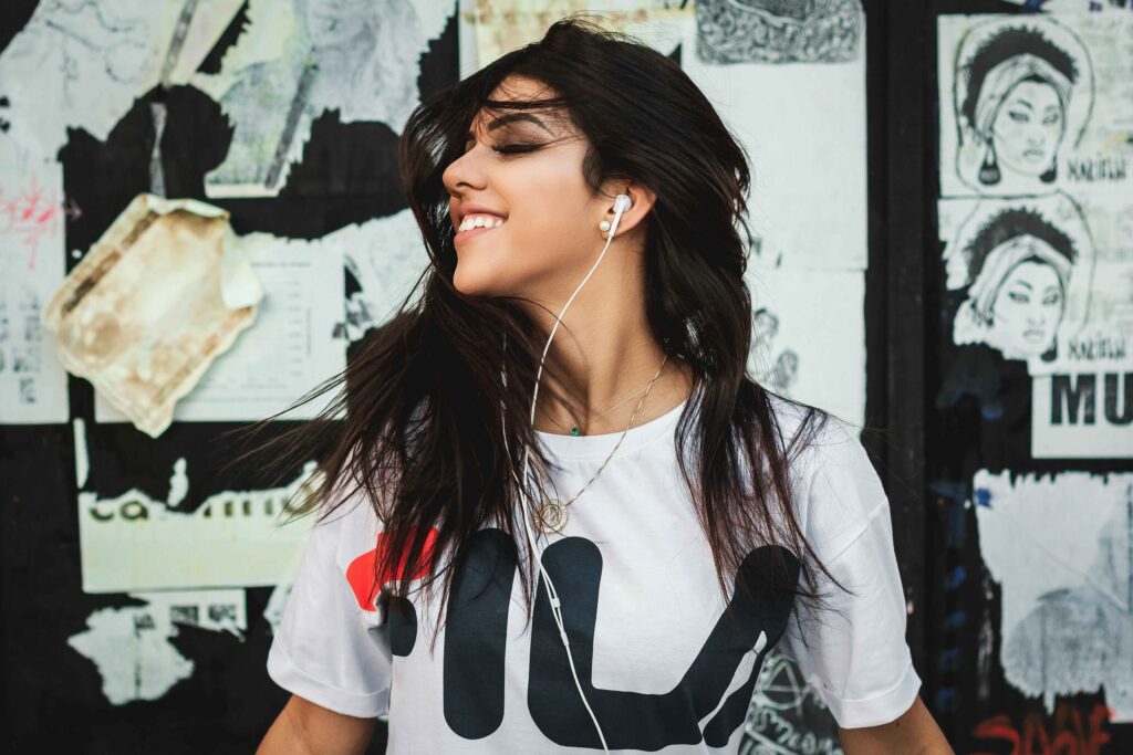 listening music